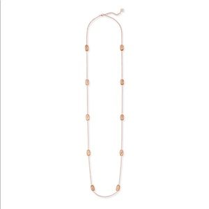 Kendra Scott Kellie Long Necklace In Rose Gold